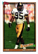 Greg Lloyd 1991 Topps 303 Pittsburg Steelers NFL Football Card - £1.12 GBP