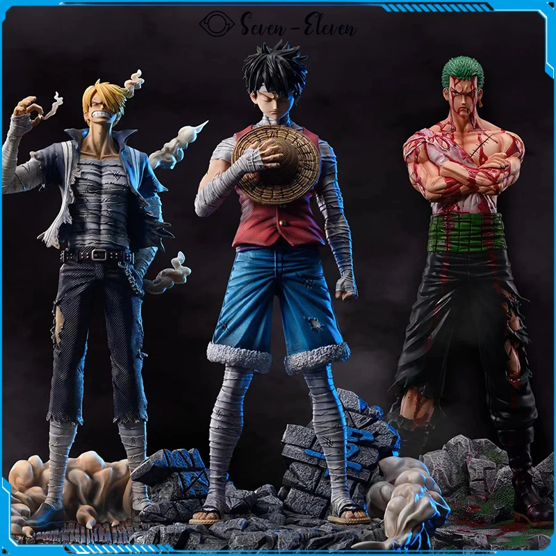 30cm One Piece Anime Action Figure Roronoa Zoro Vinsmoke Sanji Stand Posture Pvc - £17.40 GBP+