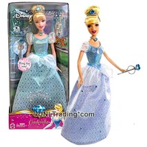 Year 2006 Disney Gem Princess 12" Doll - CINDERELLA K6923 with Tiara and Scepter - $54.99