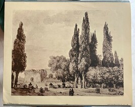 Vintage Paris Society FRAGONARD Place Romaine USA 1965 Art Print - $273.89 MXN