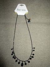 NWT Women&#39;s Black Beaded Necklace by Liz &amp; CO - £11.72 GBP
