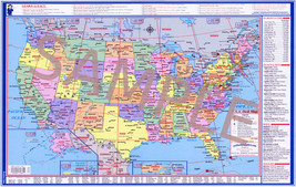 Learn-A-Map USA World 2-sided Small Desk Map(6x) - $35.34