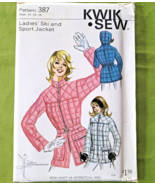 Kwik Sew 387 Ladies&#39; Misses Ski Sport Jacket SZ 14 16 18 Uncut Factory F... - $10.88