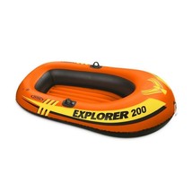 Intex - Explorer 200 Inflatable Boat Capacity of 2 People, Orange - £14.24 GBP