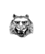 Fox Head Punk Oxidized 925 Sterling Silver Unisex Ring - €49,22 EUR