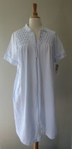 Miss Elaine Knits zippered Robe House dress short Gown M - £20.56 GBP