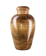 Stunning and very special wooden mango Cremation Funeral urn for ashes U... - $63.00