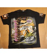 Vtg 90s Rare Nascar #20 Tony Stewart Built For The Future All Over Print L - $116.49 CAD