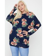 Women's Flattering Cutout Details Floral Print Top - $23.40