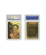 TOM BRADY 2004 Laser Line Gold Card NFL Graded GEM MINT 10 New England P... - $12.95