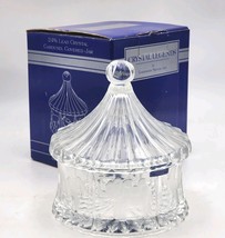 Godinger Crystal Legends Carousel Candy Dish 24% Lead Crystal Jar w/ Lid... - $56.02 CAD