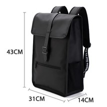 TINYAT New Men&#39;s Leather Backpack laptop Backpack for 14 15  inch Waterproof Tra - £140.55 GBP