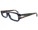 Persol Eyeglasses Frames 2933-V 873 Blue Brown Tortoise Rectangular 52-1... - £99.86 GBP