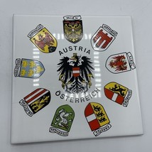 Vintage German Germany Austria Osterreich Coat Arms Tile Ragno Italy - $18.00