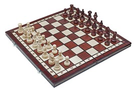 Chess Set - Tournament Staunton Complete No. 4 BURNT Board Game - Handmade - $76.09