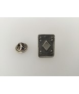 Ace Of Diamonds Pewter Lapel Pin Badge Handmade In UK - $139.93 MXN
