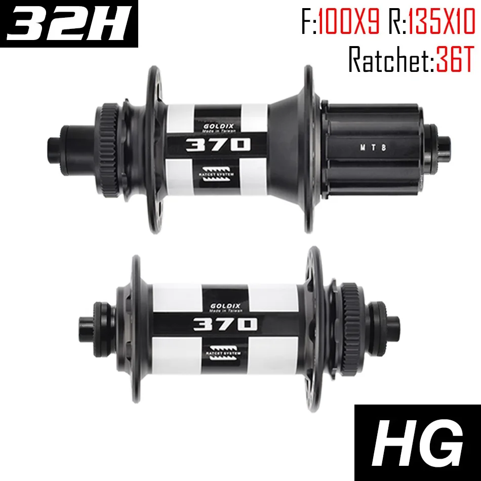 IX X370 Bicycle Hub Sealed ing Center Lock Disc ke J-Bend 32 Holes Ratchet 36T B - $181.10