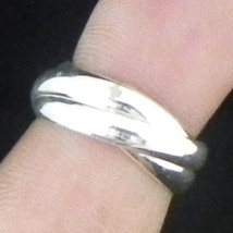 Sterling Silver Spiral Band Wedding Anniversary Ring Women Unisex Gift All Sizes - £44.85 GBP