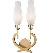 Hudson Valley Downing 2 Light Wall Sconce, Aged Brass - 2140-AGB - £218.42 GBP