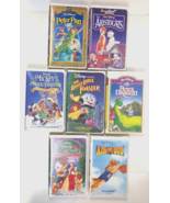 LOT Of 7 Disney VHS Peter Pan Aristocats Mickey&#39;s Christmas Brave Toaste... - £7.36 GBP