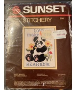 Sunset Stitchery 608 Love Makes Life Bearable New sealed Crewel Kit - £3.93 GBP