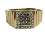 Diamond Men&#39;s Cluster ring 10kt Yellow Gold 380256 - $259.00