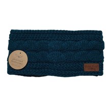 Britts Knits Plush Lined Headwarmer One Size Teal NWT - $9.95