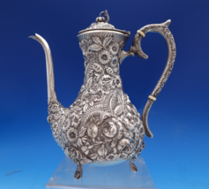 Repousse by James R. Armiger Sterling Silver Demitasse Tea Set 3pc (#8544) - $2,524.50 Repousse by James R. Armiger Sterling Silver Demitasse Tea Set 3pc (#8544) - $2,524.50