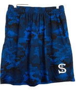 Mens Jersey Swim Trunks Blue Camo Size M Mesh Lined Chicago White Sox MLB - £20.26 GBP