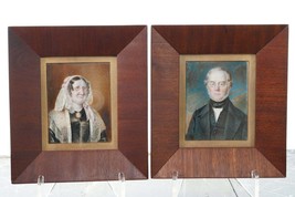 c1840 Portrait Miniature&#39;s of an interesting couple - £621.89 GBP