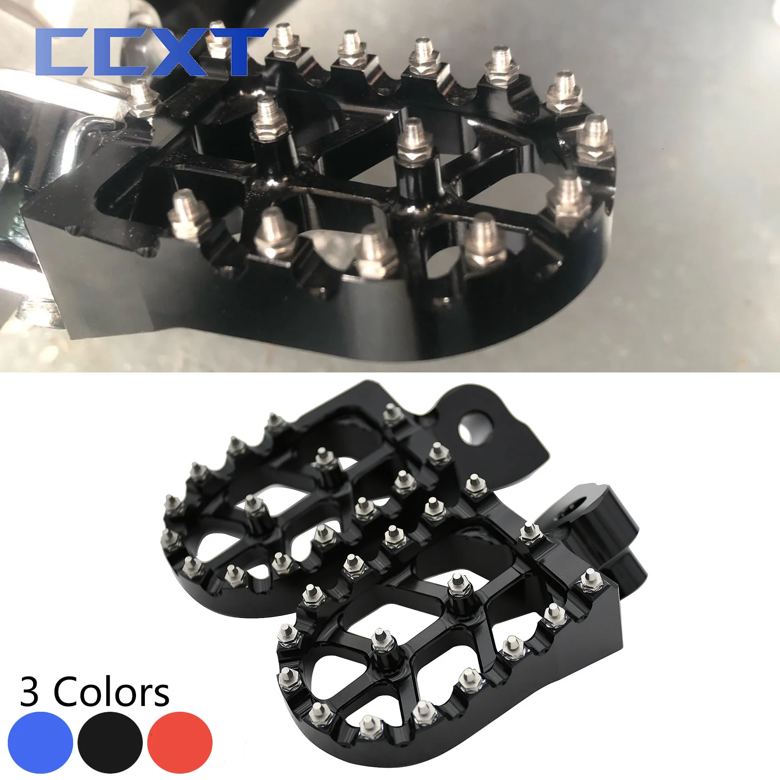 Motorcycle CNC Footrest Pedals Foot Pegs For Yamaha WR250F WR400F WR426F WR450F - £32.68 GBP+