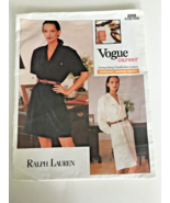 Vogue Sewing Pattern 2255 Ralph Lauren Misses Jumpsuit Loose Fitting Sz ... - $14.99