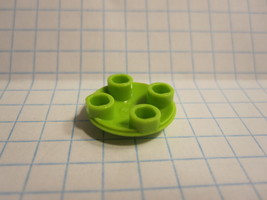 Lego Part #2654: Lime- 2x2 Boat Stud, Round Plate - $0.10