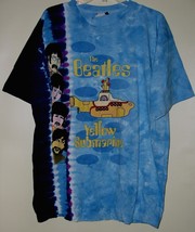 The Beatles Yellow Submarine T Shirt Liquid Blue Tie Dye Single Stitched... - £129.95 GBP