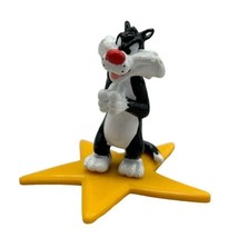 Sylvester Cat Figure On Star Warner Brothers Applause 1996 Cake Topper - $9.04