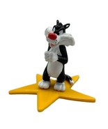 Sylvester Cat Figure On Star Warner Brothers Applause 1996 Cake Topper - £7.08 GBP