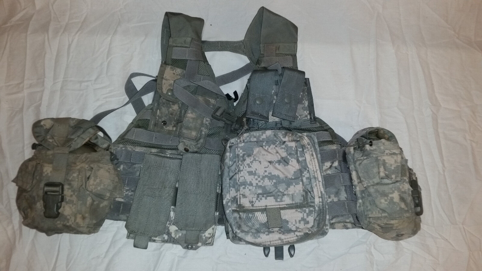 Flc Rig MOLLE II ACU FLC TACTICAL FIGHTING LOAD CARRIER VEST CHEST RIG ...