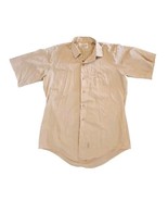Vintage 1940 s Union Army Regulation Shirt S Short Sleeves Tan Poplin 15... - €25,60 EUR