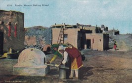 Pueblo Women Baking Bread Postcard B19 - £2.35 GBP