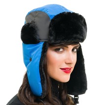 Trapper Bomber Hat For Men And Women Russian Warm Fur Ski Fall Winter Hu... - £29.88 GBP