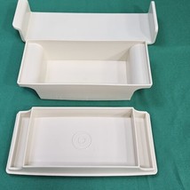 Vintage Tupperware 1512-4 Double 2 Stick Butter Dish Container &amp; Tray 16... - £8.37 GBP