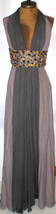 New Womens NWT $3100 40 2 4 USA Malandrino Catherine Long Silk Gray Gown Dress - £1,651.11 GBP