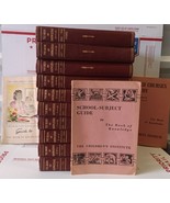 VTG 1953 Grolier Book of Knowledge 20 Volume 10 HC Book Set + 3 Bonus Gu... - £75.83 GBP