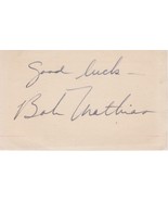 Bob Mathias (d. 2006) Signed Autographed Vintage 3x5 Index Card - $13.99