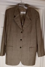 Vintage Bernard Zins CASHMERE/WOOL 14 Sport Jacket Gray France 3 Buttons - £51.42 GBP