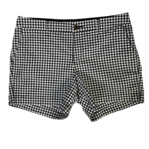 Old Navy Womens Everyday Casual Shorts Multicolor Black White Gingham Pocket 8 - £19.53 GBP