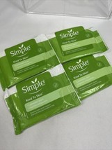 (4)  Simple Kind ToSkin Cleansing Facial Wipes Makeup Remover - 7 wipes - £10.44 GBP