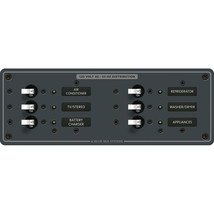 Blue Sea 8097 AC 6 Position Toggle Circuit Breaker Panel - White Switche... - $248.80