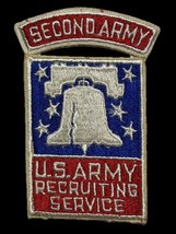 U.S. ARMY RECRUITING SERVICE PATCH WITH SECOND ARMY TAB - €12,96 EUR