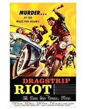 Dragstrip Riot Chevrolet Corvette Vintage 1956 Sports Car Motorbike Movie 16x20  - £55.77 GBP